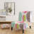 Multicolor Circle Pattern - Upholstered Patterned Accent Slipper Chair