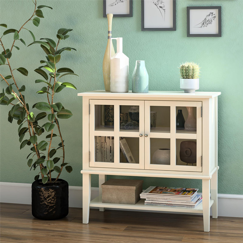 Deloyce 2 - Door Standard Accent Cabinet, White