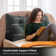 Sit-Up Back Comfort Large Triangular Bolster Headboard Reading Wedge Pillow