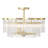 Everly Quinn Bukovsko - 3 Light Semi Flush In Heirloom Brass Finish