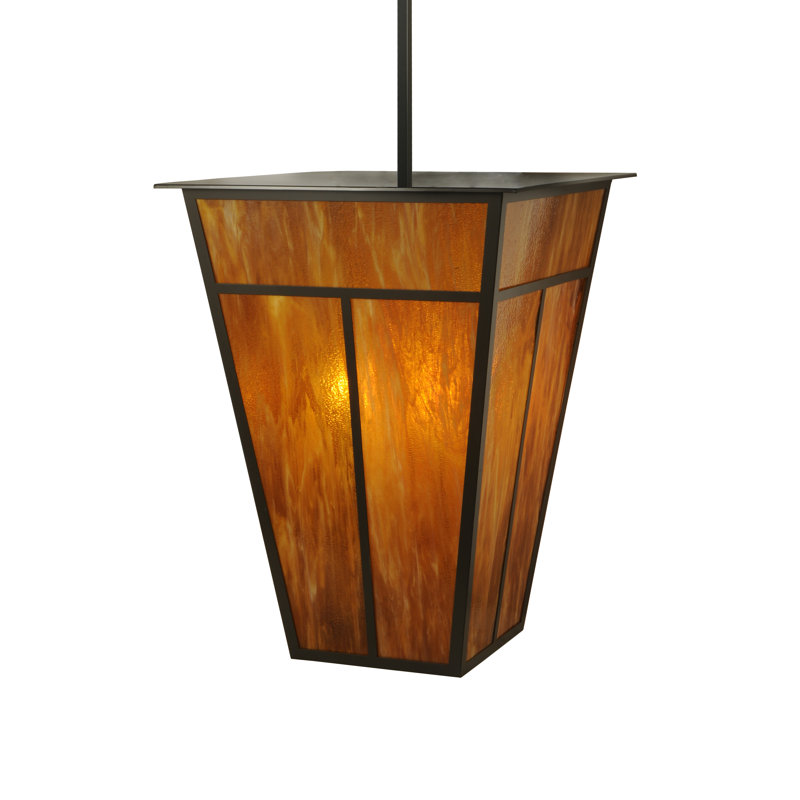 Bronze Globe 6-Light Indoor/Outdoor Glass Chandelier
