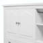 Meuble-lavabo de salle de bain avec lavabo en céramique et deux tiroirs-471936055