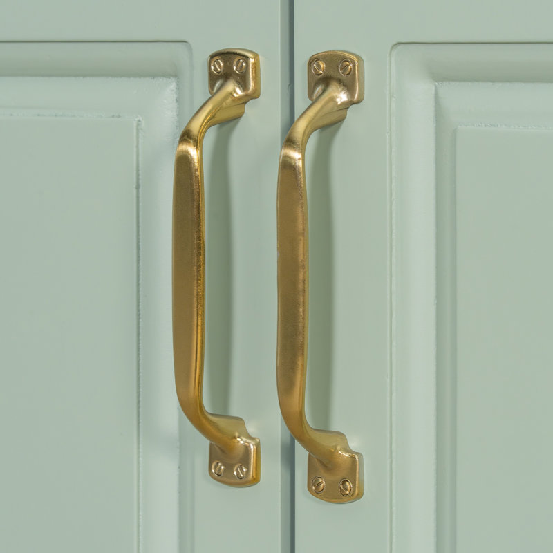 Meuble-lavabo de salle de bain en bois massif vert de 91 cm (36 po) avec lavabo, tiroir rabattable, 3 tiroirs et 2 portes, poignées élégantes en métal doré