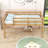 Twin Wood Loft Bed With Ladder-13133378