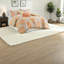 Ensembles de literie confortables en polyester orange, style moderne pour la maison