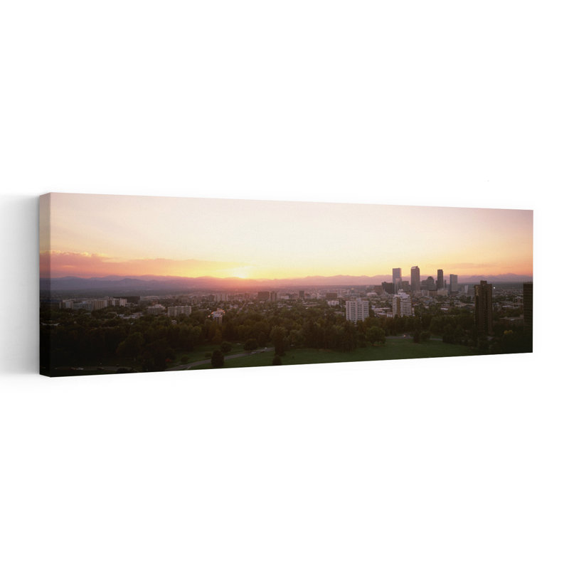 Art mural contemporain Denver Co, H 20 po x l 60 po