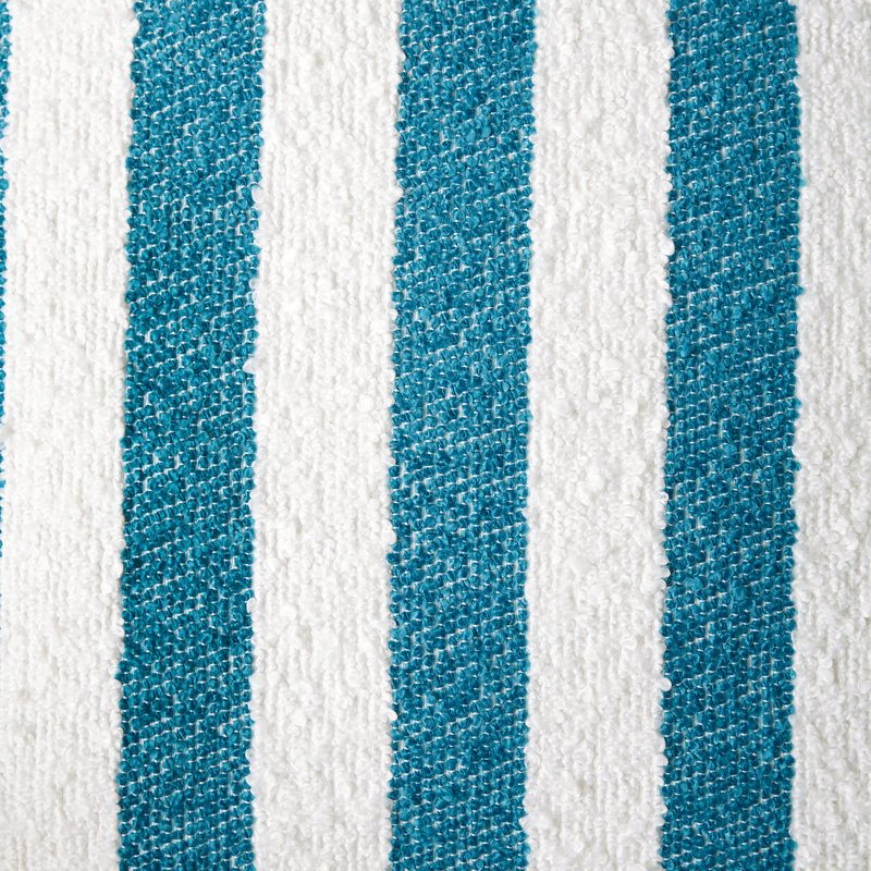 Boucle Stripe Cushion Cover, Teal