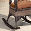 Chaise berçante simple en métal