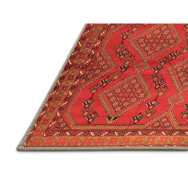 Maiza Performance Oriental Indoor Rug, Rectangle 4' x 6'