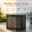 Walnut 35 Gallon Outdoor Deck Box