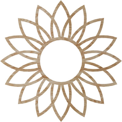 Daisy Wood Fretwork Pierced Ceiling Medallion
