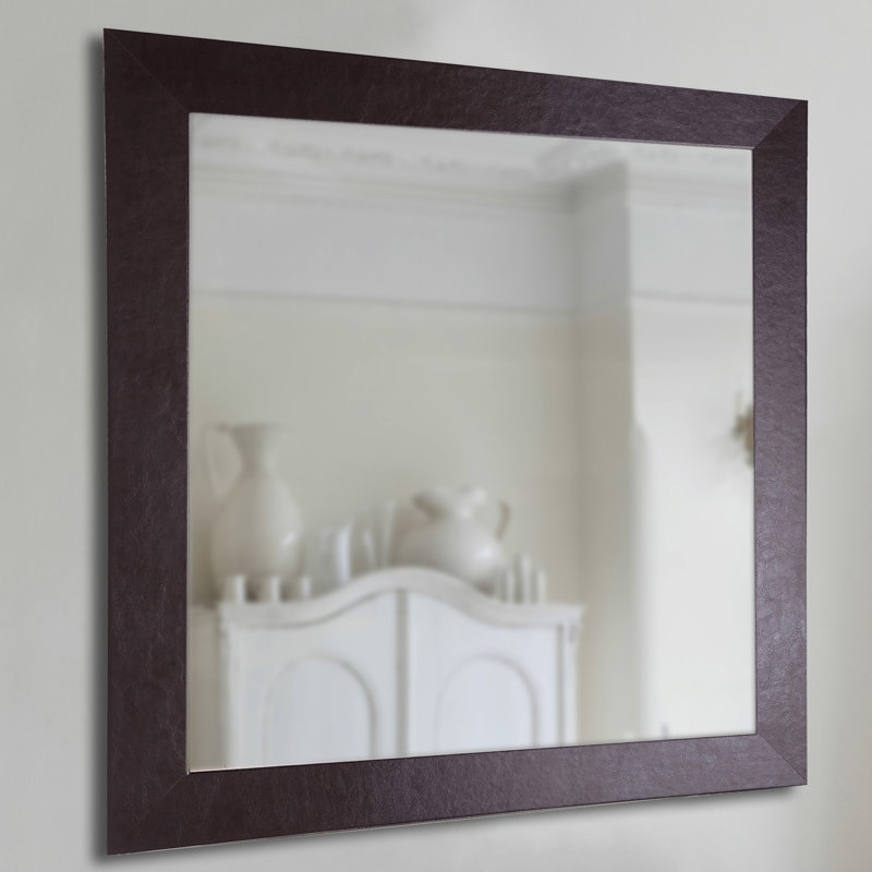 Dematteo Flat Wall Mirror, 14.5" H x 30.5" W
