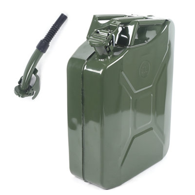 5 Gallon Military Metal Steel Tank Gas Gasoline Fuel Army Can Emergency Backup