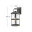 Black Black 1 - Bulb 14.5" H Outdoor Wall Lantern-1303223102-1303223103