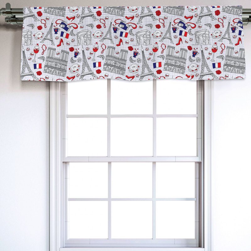 Sateen Ruffled Window Valance