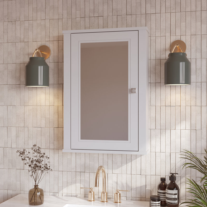 Charlotte 21" W Medicine Cabinet In White, 21"