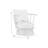 Novante Wicker And Aluminum Outdoor Chair In Black And Dark Gray