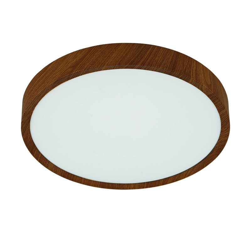 Azeemah LED Flush Mount, 6cm H x 34cm W x 34cm D, Wood