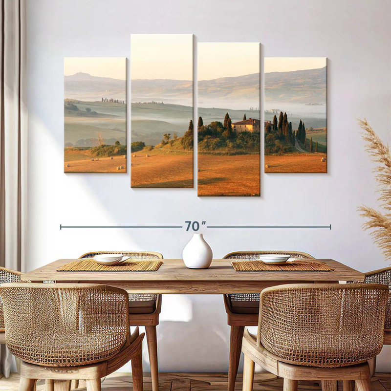 Alvord Tuscany Farmhouse, H 42 po x l 68 po