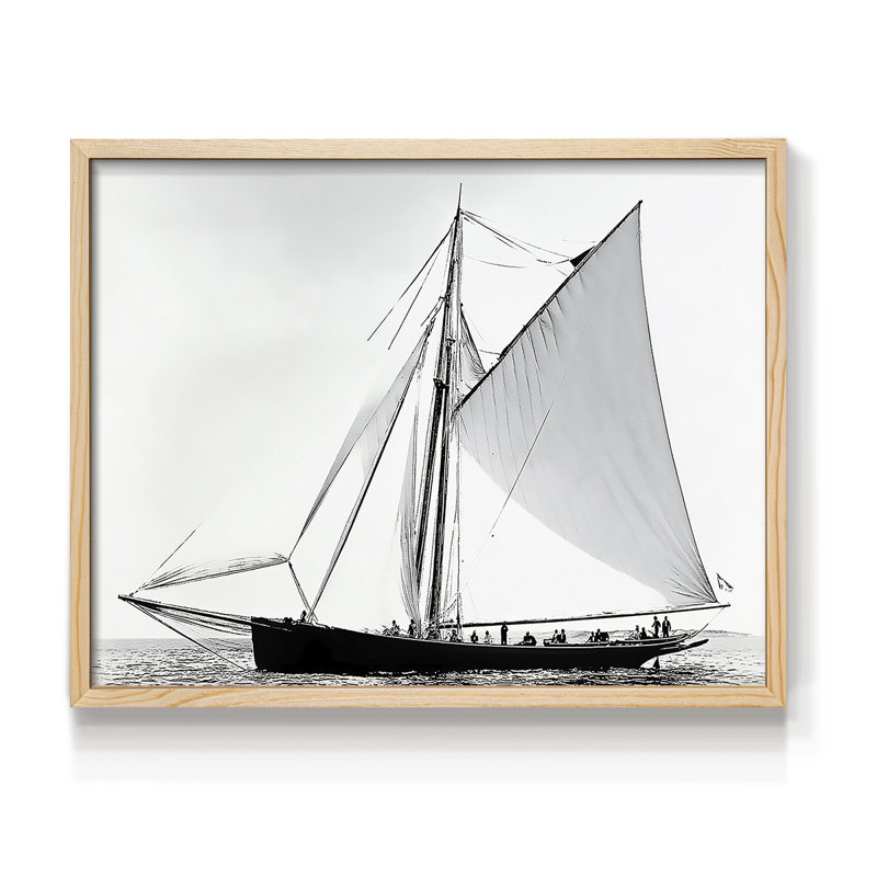 Nautical Series-L - Reproduction encadrée - Restickable, H 8 po x l 10 po, Naturel