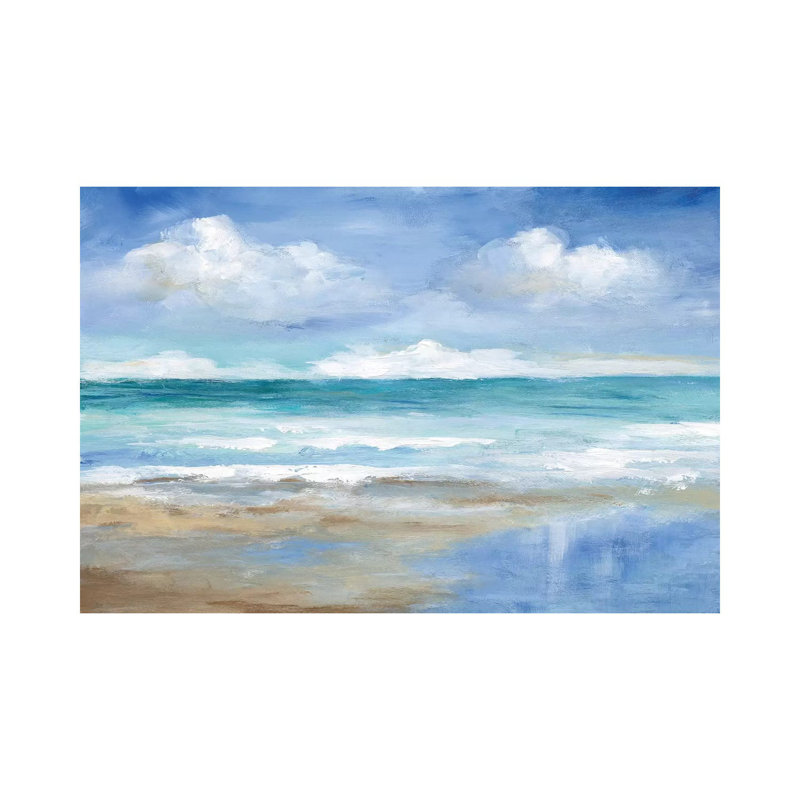 Washy Coast II by Nan - Painting on Canvas, Wrapped Canvas, 20.32 cm H x 30.48 cm W