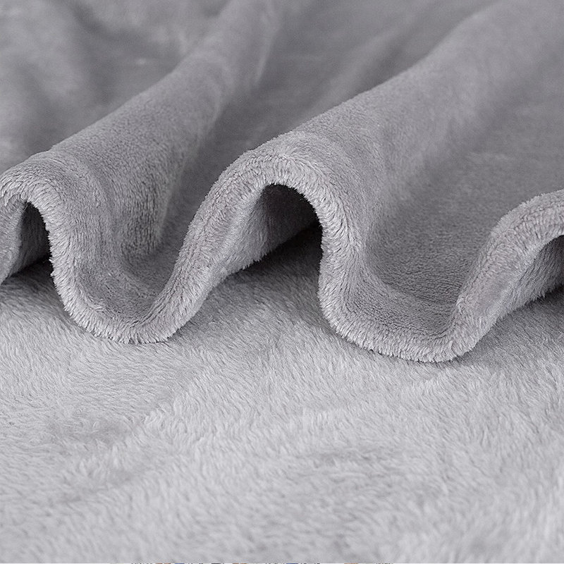 Throw Blanket, 39.5" W x 55" L, Gray