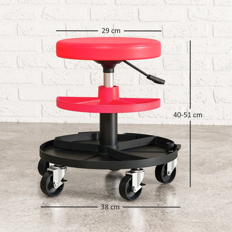 Adjustable Height Industrial Stool