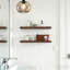 Tablettes flottantes en noyer de 23,6 po, tablette flottante murale pour le salon, la chambre à coucher et la salle de bain-427069849-411062281