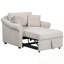 Fauteuil convertible en chenille avec dossier réglable-428265120
