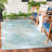 Arneshia Oriental Beige/Aqua Area Indoor/Outdoor Area Rug-392525621