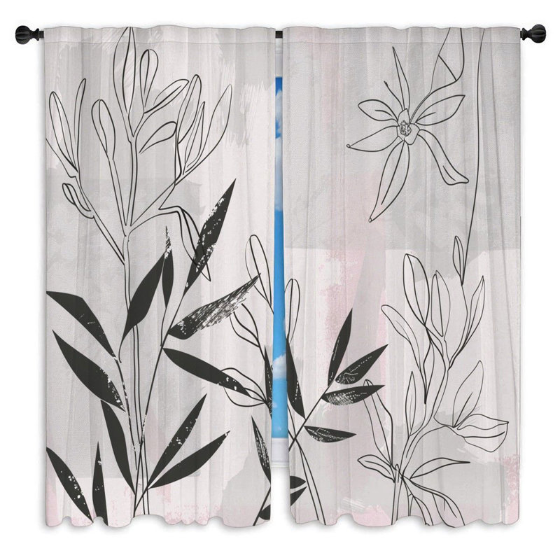 Nirel Room Darkening Curtain Pair, 40" W x 82" L