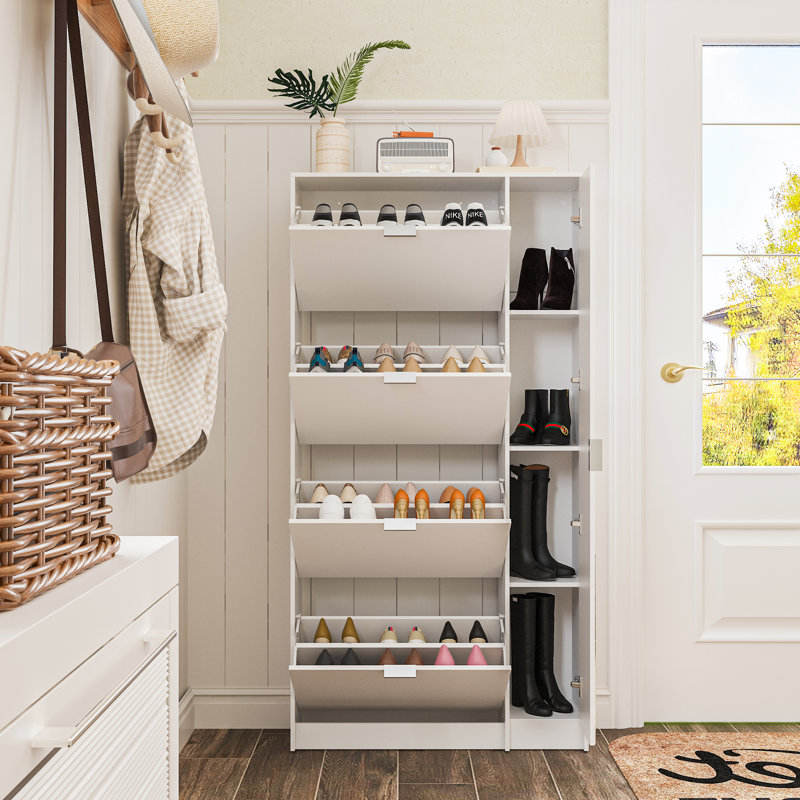 28 Pair Flip Down Shoe Storage