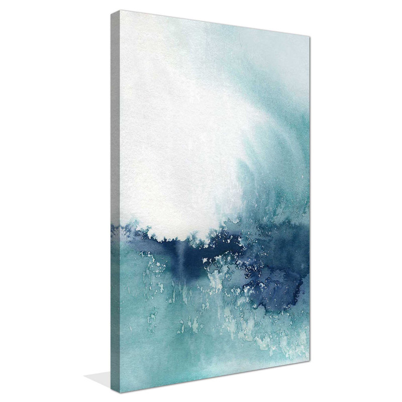 Wispy Waves II par Carol Robinson - Peinture, L 18 po x H 30 po, Toile tendue