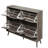 4 Door Shoe Rack, Freestanding Modern Shoe Storage Cabinet, For Entryway, Sideboard