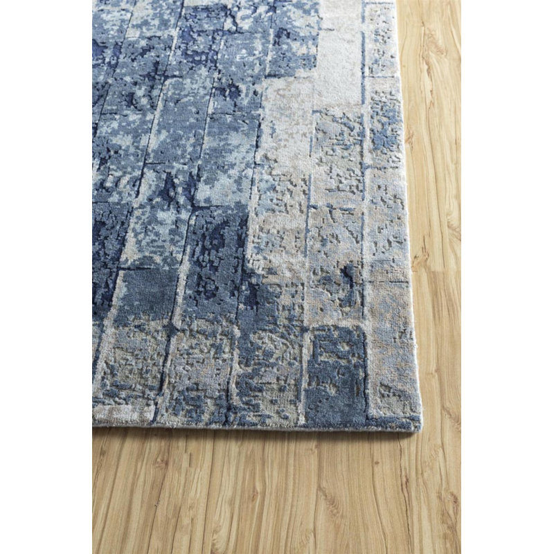 Contemporary One-of-a-Kind Rectangle 8'1" X 10'1" Hand Knotted Area Rug