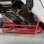 Lève-personne portatif, capacité de 4 400 lb, levage rapide en acier robuste avec hauteur maximale de 23 po, largeur et roues réglables, levage manuel pour les voitures, les VUS compacts, les mini-camions, les garages et les garages
