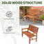 Traditional Wooden Garden Bench - Weather Resistant 2-Seater Wooden Garden Furniture