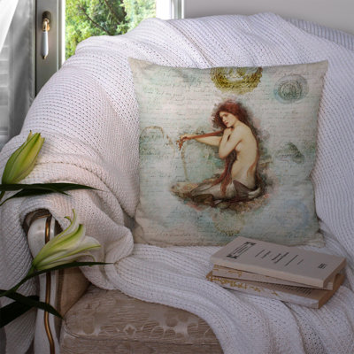 Mermaids and Mermen Indoor/Outdoor Throw Pillow