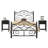 Auxter Steel Piece Bedroom Set-916490471-916490475
