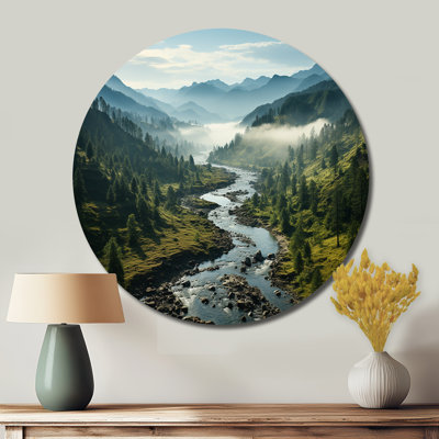 Hanzo - Landscapes Round Metal Art