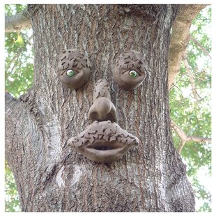 Willy the Tree Face. Funny Faces for Trees. Outdoor Sculpture 