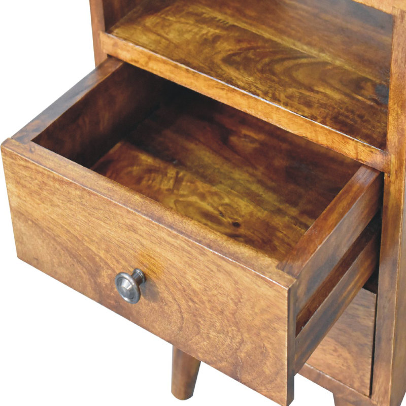 Botkins 30cm W Solid Wood Bedside Table