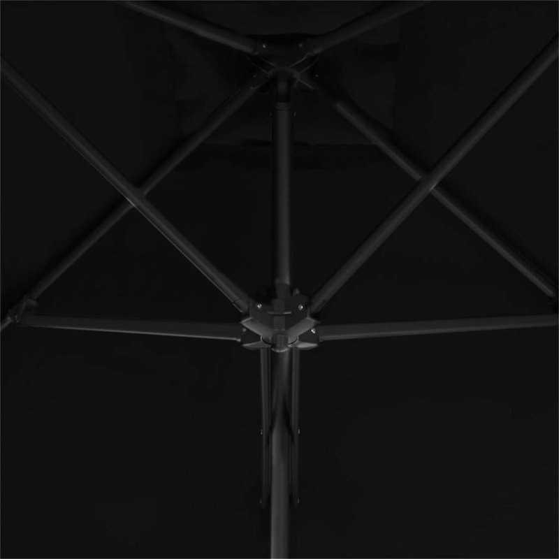 Montserrat 250cm Market Parasol, Black