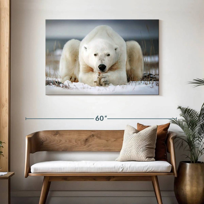 Yoga Polar Bear, 30" H x 45" W