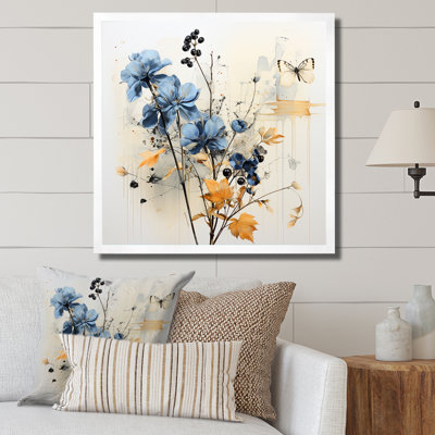 «Blue Orchids Whispered Symphony I», reproduction sur toile