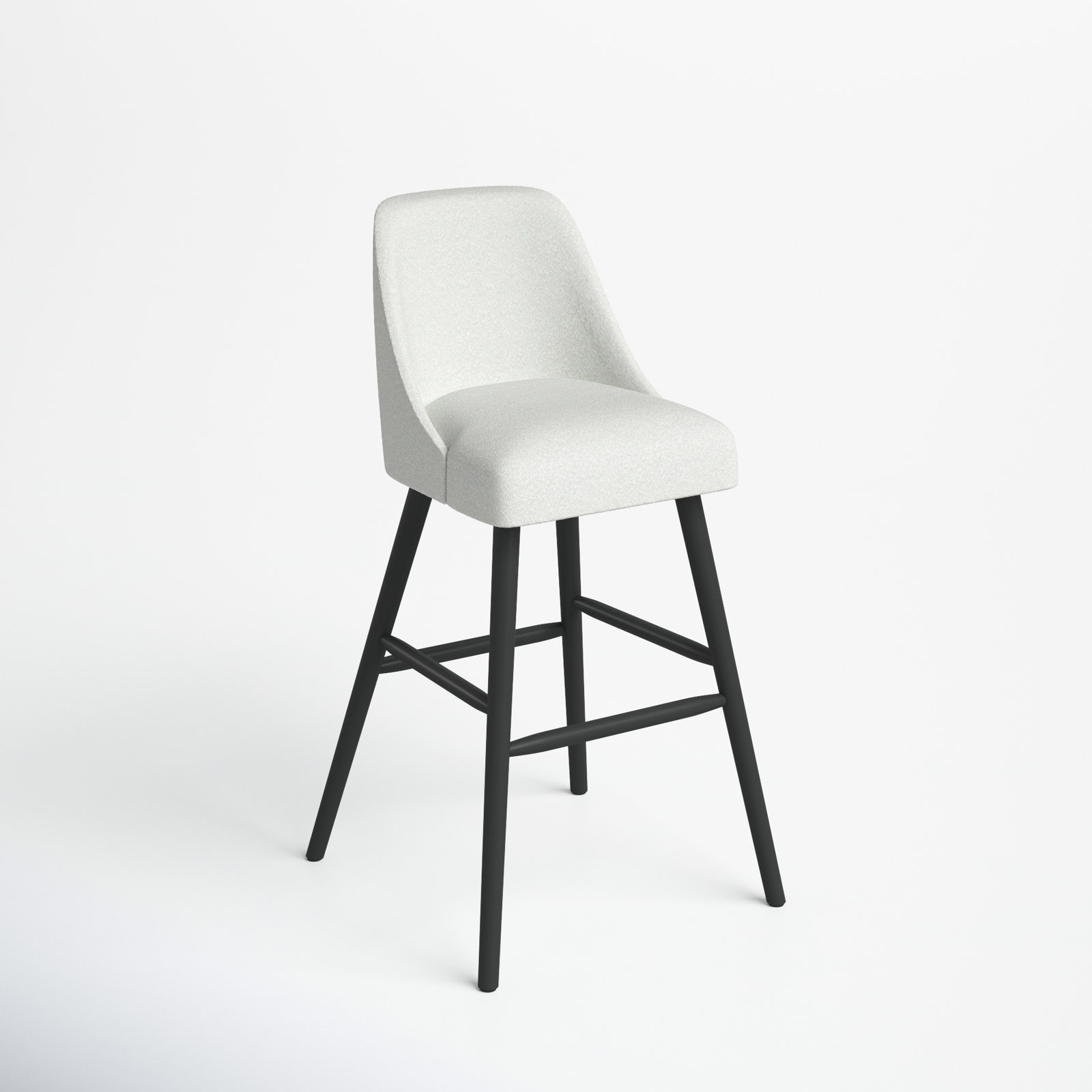 Gallie Bar and Counter Stool, Bar Stool (31" Seat Height), Monaco Eclipse Velvet