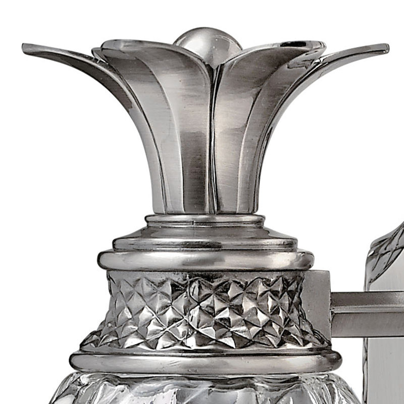 Plantation 1-Light Armed Sconce, Polished Antique Nickel