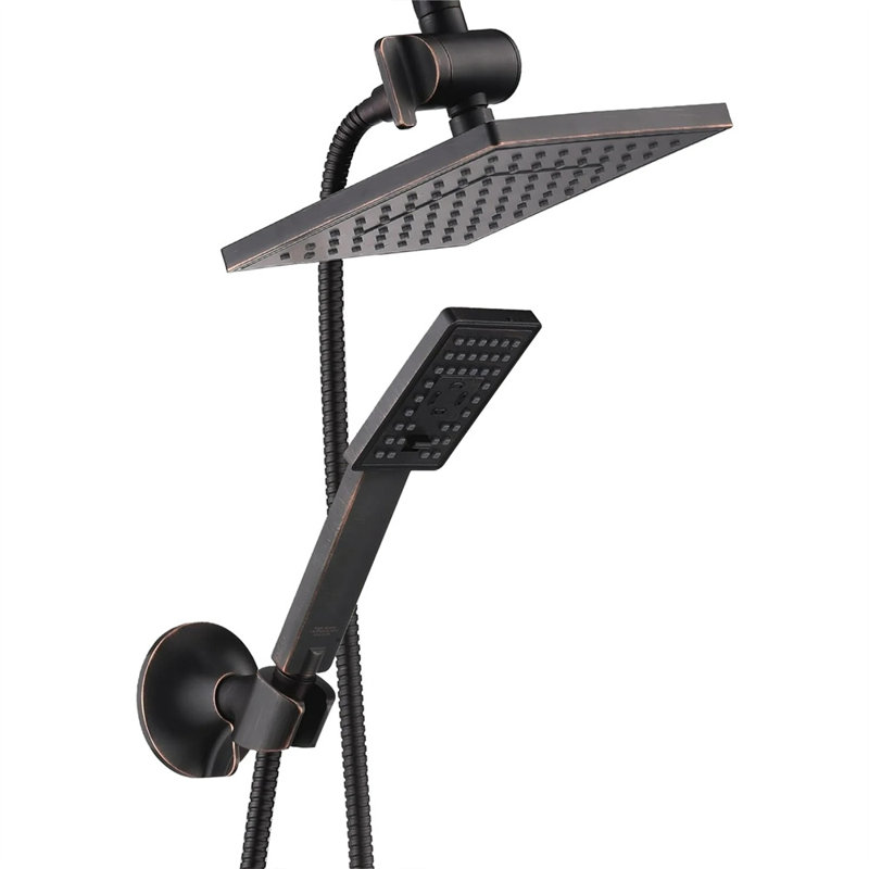 Rain Dual Shower Head 1.75 GPM GPM, Oil Rubbed Bronze