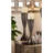12" And 14" Tall" Lelei" Candleholder, Silvery And Bronze Finish (Set Of 2)