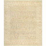 Picasso Hand Knotted Wool Vintage Look Area Rug in 'Beige
